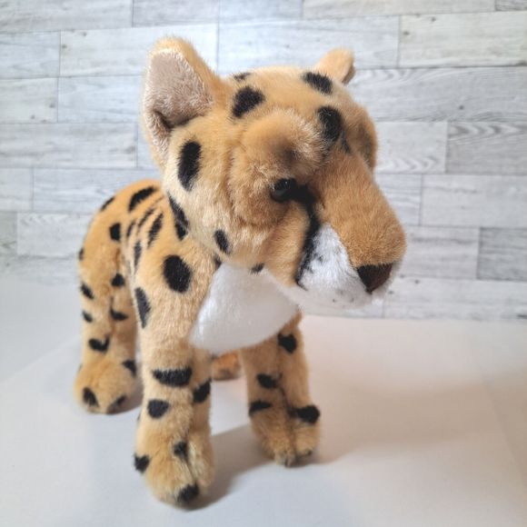 Adventure Planet CHEETAH LEOPARD Big Cat Plush Stuffed Toy Furry - Picture 3 of 13